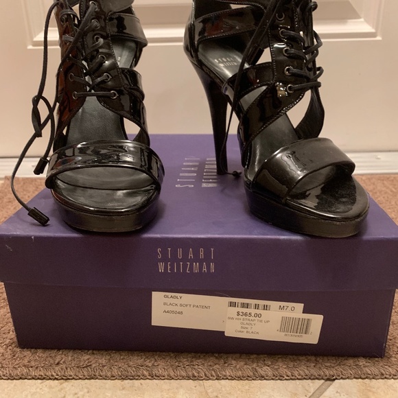 Stuart Weitzman 7M Black Patent - Picture 1 of 4
